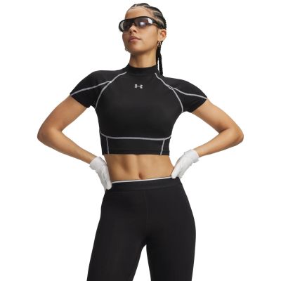 Under Armour HeatGear Elite Crop Mck SS Wmns Black - Svart - Kompresjonsskjorte Under Armour HeatGear Elite Crop Mck SS Wmns Black - Svart - Kompresjonsskjorte