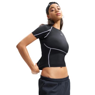 Under Armour HeatGear Elite SS Black - Svart - Kompresjonsskjorte Under Armour HeatGear Elite SS Black - Svart - Kompresjonsskjorte