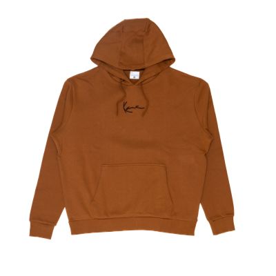 Karl Kani Small Signature Essential Hoodie Cognac - Brun - Hettegenser