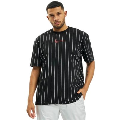 Karl Kani Small Signature Pinstripe Tee Black - Svart - Kortermet T-skjorte Karl Kani Small Signature Pinstripe Tee Black - Svart - Kortermet T-skjorte