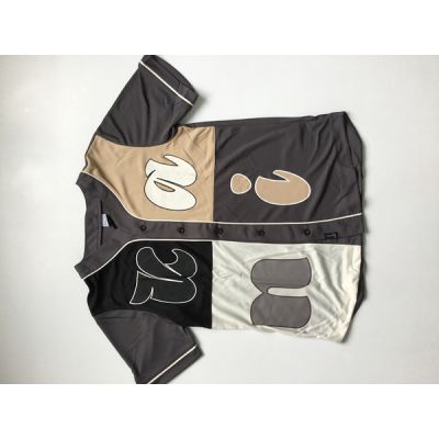 Karl Kani Woven Signature Block Baseball Shirt anthracite/multicolo - Flerfarget - Kortermet T-skjorte