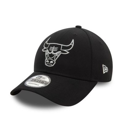 New Era 940 NBA Metallic Outline 9forty Chicago Bulls - Svart - Lokk