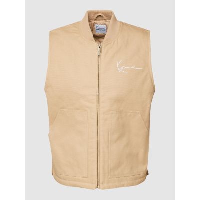 Karl Kani Chest Signature Vest Sand - Brun - Vest