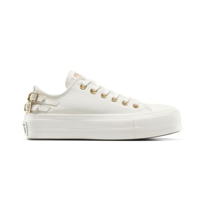 Converse Chuck Taylor All Star Lift Platform Buckle - Hvit - Joggesko Converse Chuck Taylor All Star Lift Platform Buckle - Hvit - Joggesko
