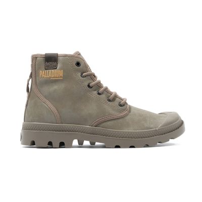 Palladium Pampa Hi Coated Dusky Green - Grønn - Joggesko