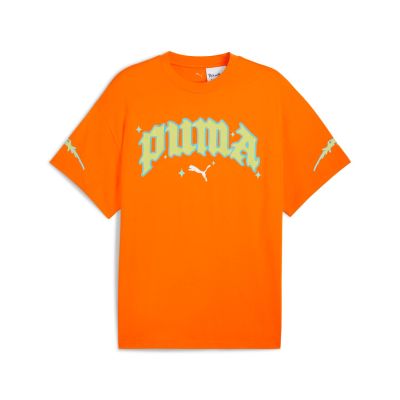 Puma Hoops x Rick and Morty Tee Rickie Orange - Oransje - Kortermet T-skjorte Puma Hoops x Rick and Morty Tee Rickie Orange - Oransje - Kortermet T-skjorte