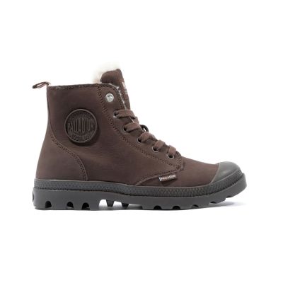 Palladium Pampa Hi Zip Wl Dark Cocoa - Brun - Joggesko