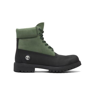 Timberland 6 In Premium WP Boot Black Nubuck Green - Grønn - Joggesko Timberland 6 In Premium WP Boot Black Nubuck Green - Grønn - Joggesko