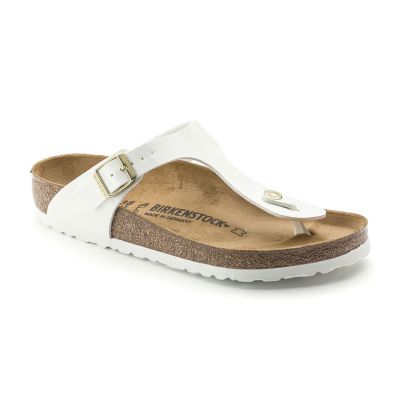 Birkenstock Gizeh BF Patent White Regular Fit - Hvit - Sandaler Birkenstock Gizeh BF Patent White Regular Fit - Hvit - Sandaler