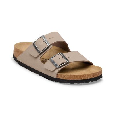 Birkenstock Arizona Birkibuc Narrow Fit Gray Taupe - Brun - Sandaler Birkenstock Arizona Birkibuc Narrow Fit Gray Taupe - Brun - Sandaler