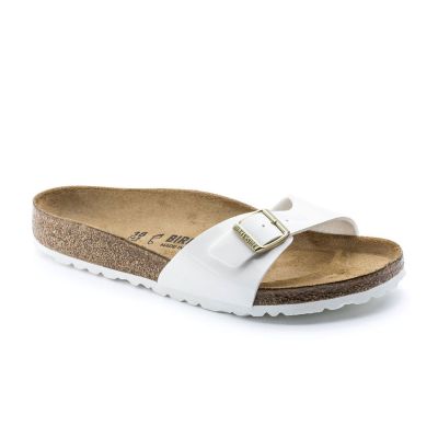 Birkenstock Madrid BS Patent White Regular Fit - Hvit - Sandaler Birkenstock Madrid BS Patent White Regular Fit - Hvit - Sandaler