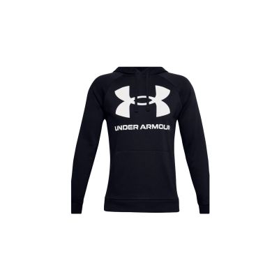 Under Armour Rival Fleece Big Logo - Svart - Hettegenser