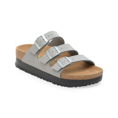 Birkenstock Florida Flex Platform Birko-Flor Narrow Fit - Grå - Sandaler Birkenstock Florida Flex Platform Birko-Flor Narrow Fit - Grå - Sandaler