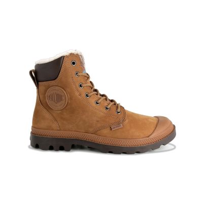 Palladium Pampa Sport Cuff Waterproof Shearling - Brun - Joggesko