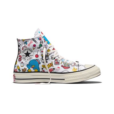 Converse x Hello Kitty And Friends Chuck 70 Stickers 4.5 - Hvit - Joggesko Converse x Hello Kitty And Friends Chuck 70 Stickers 4.5 - Hvit - Joggesko