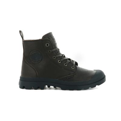 Palladium Pampa Zip Leather Essential - Brun - Joggesko