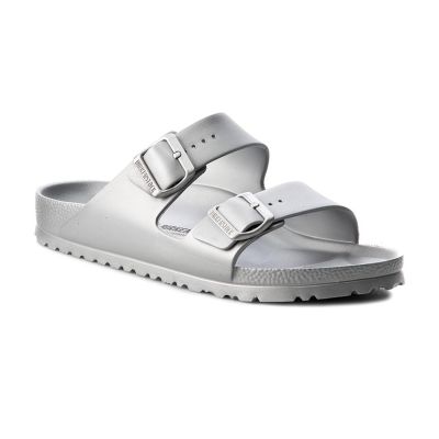 Birkenstock Arizona EVA Metallic Silver Narrow Fit - Grå - Sandaler Birkenstock Arizona EVA Metallic Silver Narrow Fit - Grå - Sandaler