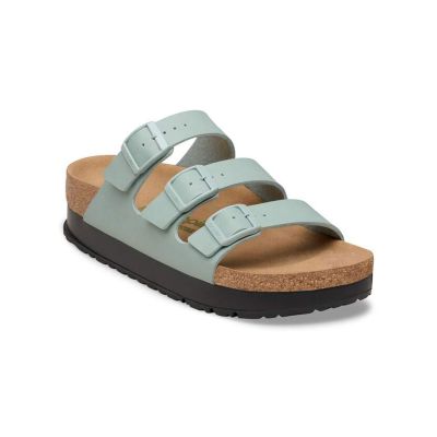 Birkenstock Florida Vegan Flex Platform Birko-Flor Narrow Fit Pure Sage - Grønn - Sandaler Birkenstock Florida Vegan Flex Platform Birko-Flor Narrow Fit Pure Sage - Grønn - Sandaler