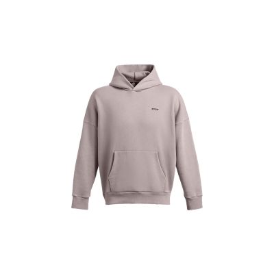 Under Armour M Icon Heavyweight Fleece Wash Oversized Hoodie - Lilla - Hettegenser