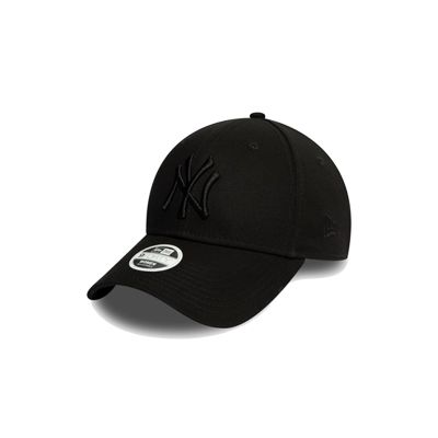New Era Yankees Essential Womens All Black 9FORTY Cap - Svart - Lokk