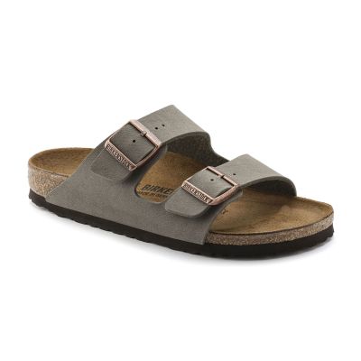 Birkenstock Arizona Nubuck Stone Narrow Fit - Grå - Sandaler Birkenstock Arizona Nubuck Stone Narrow Fit - Grå - Sandaler