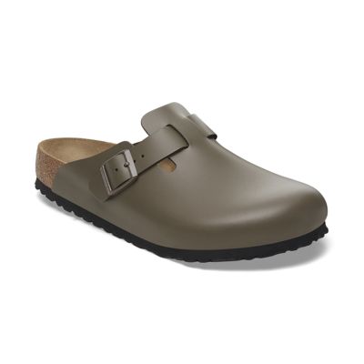 Birkenstock Boston Natural Leather Narrow Fit Grey - Grå - Sandaler Birkenstock Boston Natural Leather Narrow Fit Grey - Grå - Sandaler