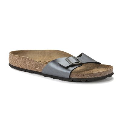 Birkenstock Madrid Birko-Flor Regular Fit - Grå - Sandaler Birkenstock Madrid Birko-Flor Regular Fit - Grå - Sandaler