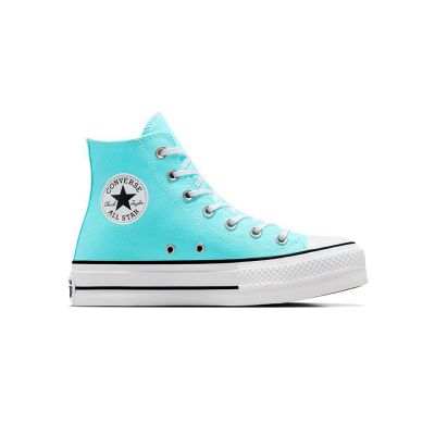 Converse Chuck Taylor All Star Lift Seasonal Colour High Top Triple Cyan - Blå - Joggesko Converse Chuck Taylor All Star Lift Seasonal Colour High Top Triple Cyan - Blå - Joggesko