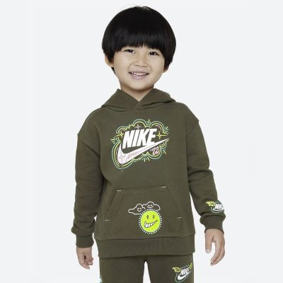 Nike NSW Art Of Play Pullover Hoodie Cargo Khaki - Grønn - Hettegenser Nike NSW Art Of Play Pullover Hoodie Cargo Khaki - Grønn - Hettegenser