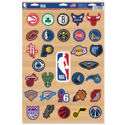 WinCraft NBA 11x17 Mixed Teams Multi-Use Decal - Flerfarget - Nálepky