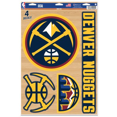 WinCraft NBA 11x17 Denver Nuggets Multi-Use Decal - Blå - Nálepky