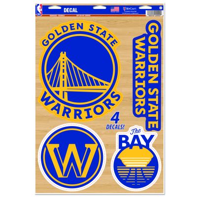 WinCraft NBA 11x17 Golden State Warriors Multi-Use Decal - Blå - Nálepky