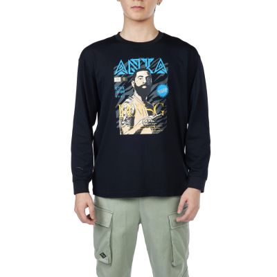 Anta KAI Long-Sleeve Tee Black - Svart - Kortermet T-skjorte