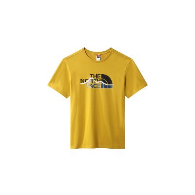 The North Face M Mountain Line T-shirt - Gul - Kortermet T-skjorte The North Face M Mountain Line T-shirt - Gul - Kortermet T-skjorte