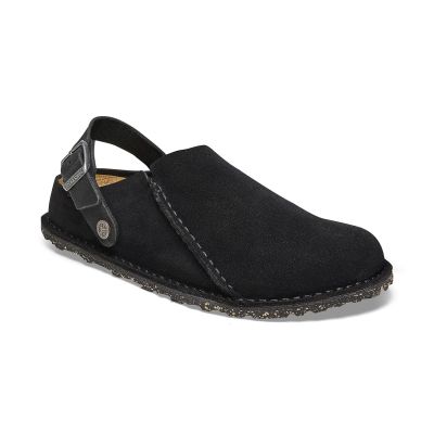 Birkenstock Lutry Premium Suede Leather Narrow Fit - Svart - Sandaler Birkenstock Lutry Premium Suede Leather Narrow Fit - Svart - Sandaler