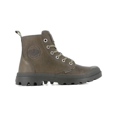 Palladium Pampa Zip Leather Essential 7 - Grønn - Joggesko Palladium Pampa Zip Leather Essential 7 - Grønn - Joggesko