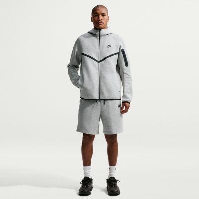 Nike Tech Men's Fleece Windrunner Full-Zip Jacket Dk Grey Heather - Grå - Hettegenser Nike Tech Men's Fleece Windrunner Full-Zip Jacket Dk Grey Heather - Grå - Hettegenser