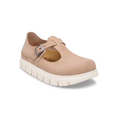 Birkenstock Paris Chunky Suede Leather Narrow Fit Warm Sand - Brun - Sandaler Birkenstock Paris Chunky Suede Leather Narrow Fit Warm Sand - Brun - Sandaler