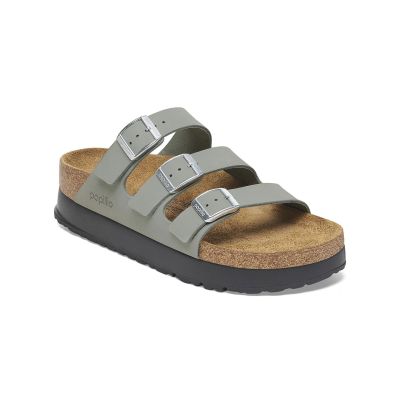 Birkenstock Florida III PAP Flex Platform Nubuk Leather Narrow Fit Grey - Grå - Sandaler Birkenstock Florida III PAP Flex Platform Nubuk Leather Narrow Fit Grey - Grå - Sandaler