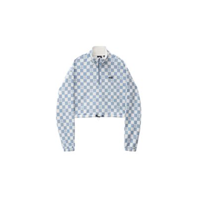 Vans Left Chest Print Half Zip Sweater - Blå - Hettegenser Vans Left Chest Print Half Zip Sweater - Blå - Hettegenser