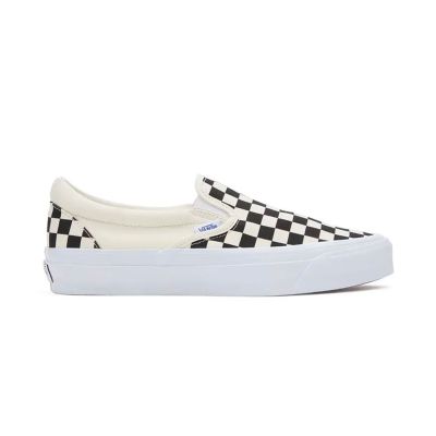 Vans Slip-On Reissue 98 LX Black/Off White - Svart - Joggesko Vans Slip-On Reissue 98 LX Black/Off White - Svart - Joggesko