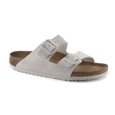 Birkenstock Arizona Soft Footbed Suede Leather Regular Fit Grey - Grå - Sandaler Birkenstock Arizona Soft Footbed Suede Leather Regular Fit Grey - Grå - Sandaler