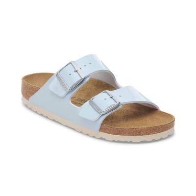 Birkenstock Arizona Birko-Flor Patent Narrow Fit Blue - Blå - Sandaler Birkenstock Arizona Birko-Flor Patent Narrow Fit Blue - Blå - Sandaler