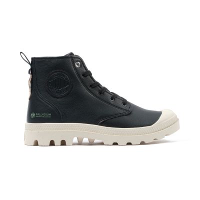 Palladium Pampa Hi Re-Vegn Lth - Svart - Joggesko