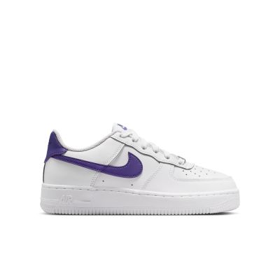 Nike Air Force 1 "White Court Purple" (GS) - Hvit - Joggesko