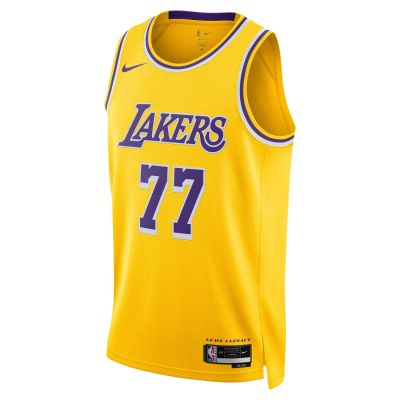 Nike Dri-FIT NBA Los Angeles Lakers Icon Edition 2022/23 Luka Doncic Swingman Jersey - Gul - Jersey