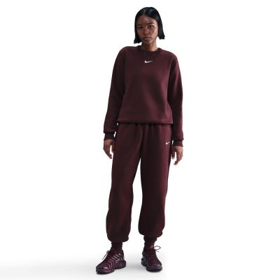 Nike Sportswear Phoenix Fleece Wmns Crew-Neck Sweatshirt Burgundy Crush - rød - Hettegenser Nike Sportswear Phoenix Fleece Wmns Crew-Neck Sweatshirt Burgundy Crush - rød - Hettegenser