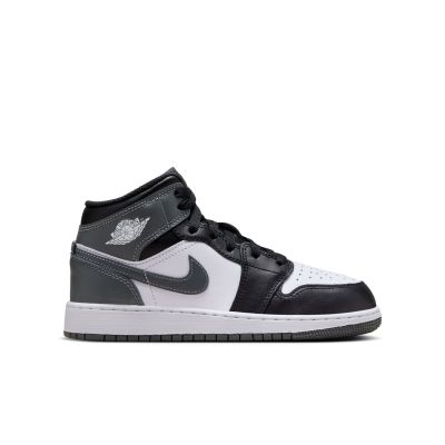 Air Jordan 1 Mid "Black Iron Grey" (GS) - Svart - Joggesko Air Jordan 1 Mid "Black Iron Grey" (GS) - Svart - Joggesko