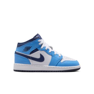 Air Jordan 1 Mid "University Blue Midnight Navy" (GS) - Blå - Joggesko Air Jordan 1 Mid "University Blue Midnight Navy" (GS) - Blå - Joggesko