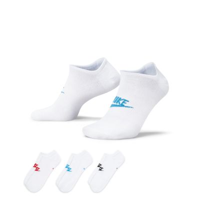 Nike Sportswear Everyday Essential No-Show 3-Pack Socks Multi-Color - Hvit - Sokker Nike Sportswear Everyday Essential No-Show 3-Pack Socks Multi-Color - Hvit - Sokker